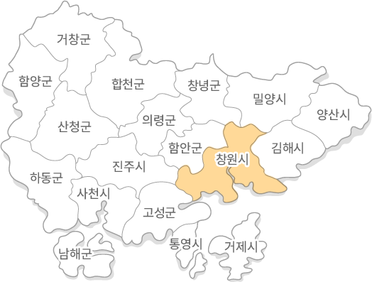 경상남도 지도